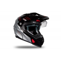 Casco Motocross Enduro Aries nero e grigio lucido - Caschi - HE178 - UFO Plast