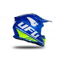 Motocross helmet Intrepid blue and neon yellow glossy - Helmets - HE177 - UFO Plast