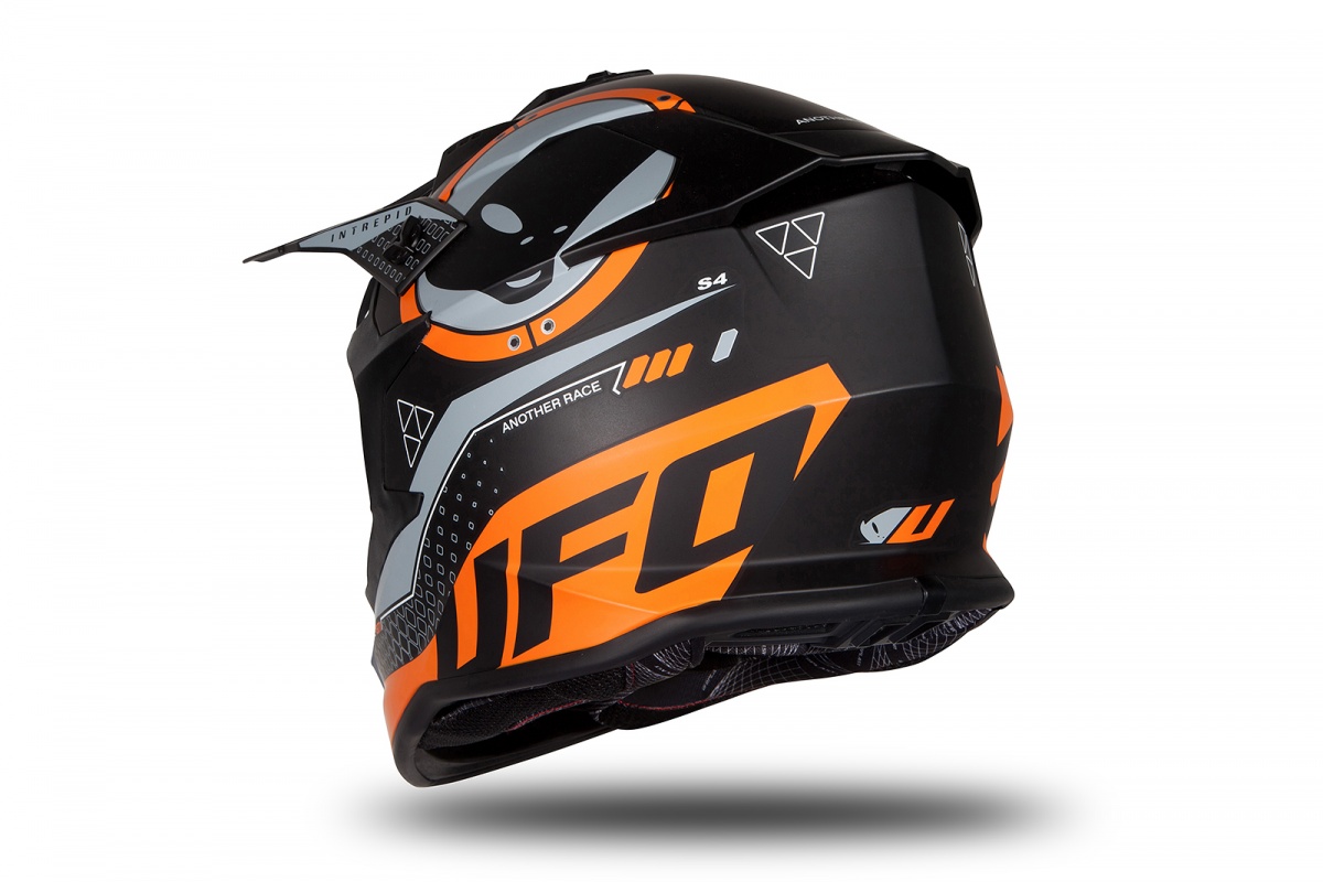 Motocross helmet Intrepid black and orange matt - Helmets - HE176 - UFO Plast