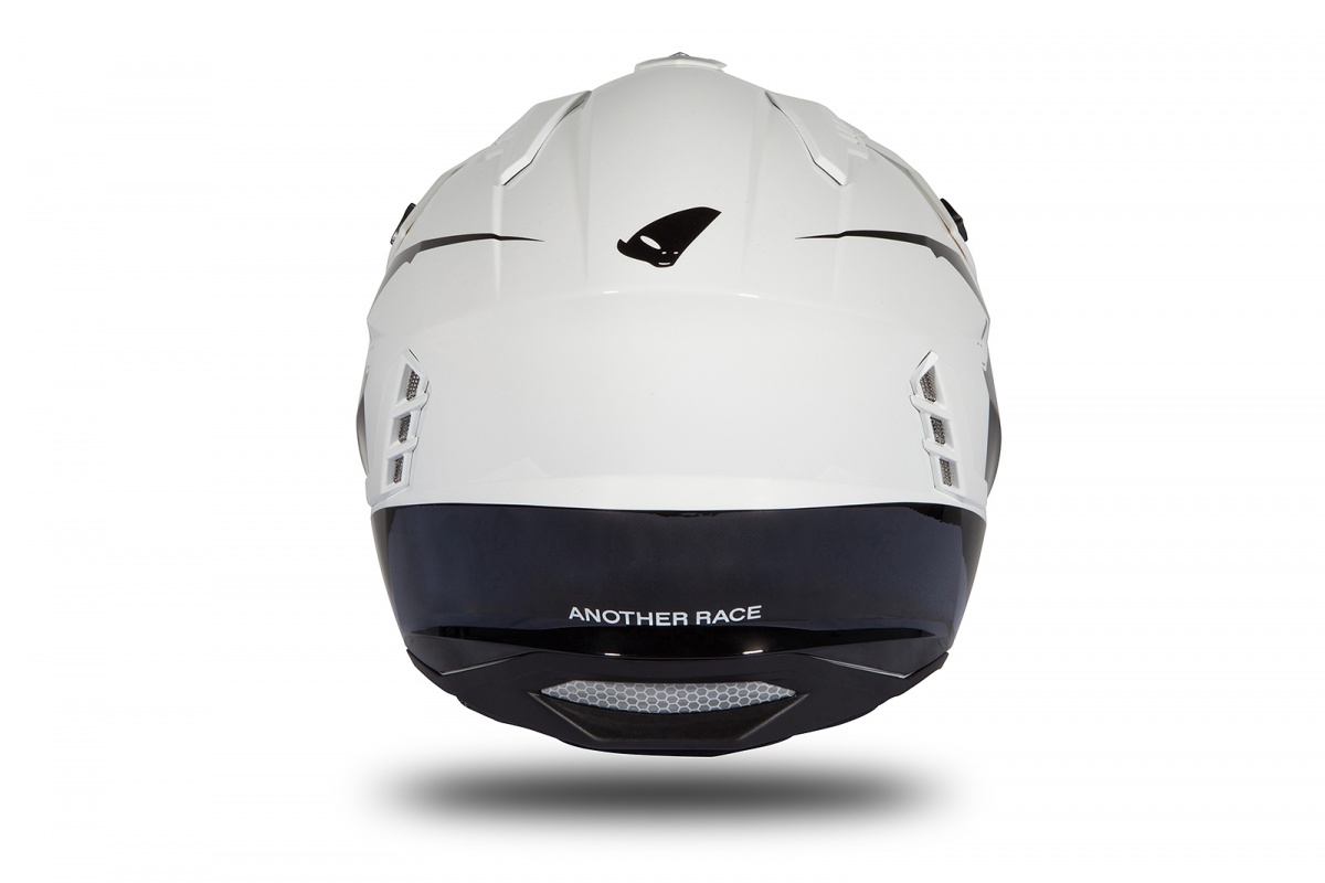 Jet helmet Sheratan white and black glossy - Helmets - HE185 - UFO Plast