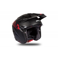 Jet helmet Sheratan black and red matt - Helmets - HE187 - UFO Plast