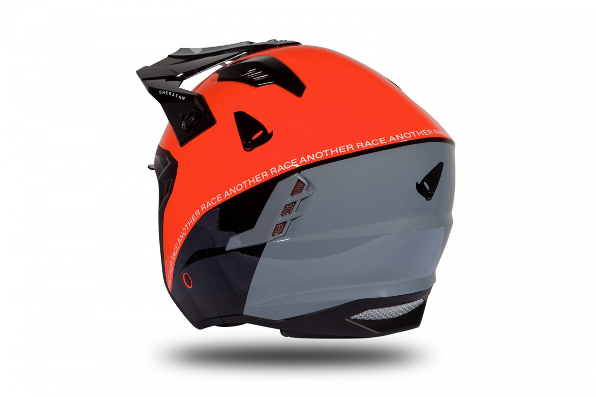 Jet helmet Sheratan red, black and grey glossy - Helmets - HE188 - UFO Plast