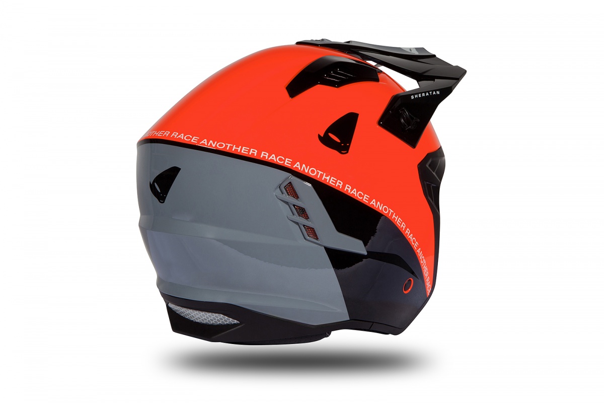 Jet helmet Sheratan red, black and grey glossy - Helmets - HE188 - UFO Plast