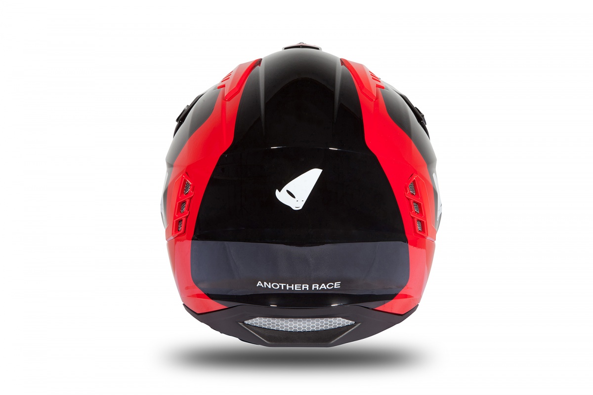 Jet helmet Sheratan black and red glossy - Helmets - HE189 - UFO Plast