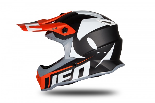 Motocross helmet for kids neon orange and black matt - NEW PRODUCTS - HE192 - UFO Plast