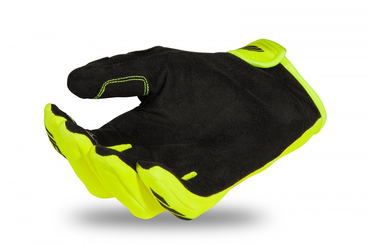 Guanti motocross Skill Radial giallo fluo - Abbigliamento adulto - GU04529-DFLU - UFO Plast