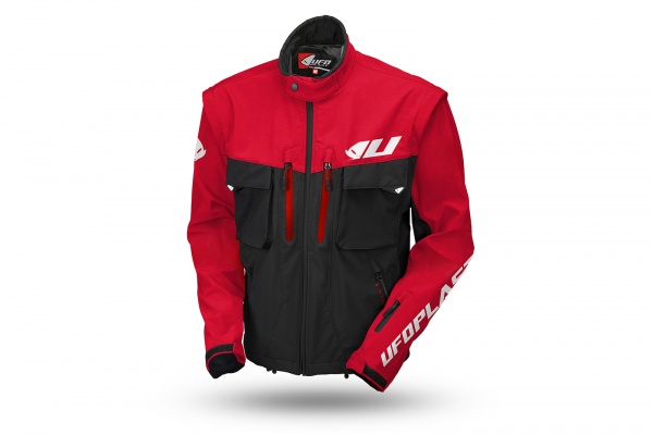 Enduro Taiga jacket black and red - NEW PRODUCTS - GC04520-B - UFO Plast
