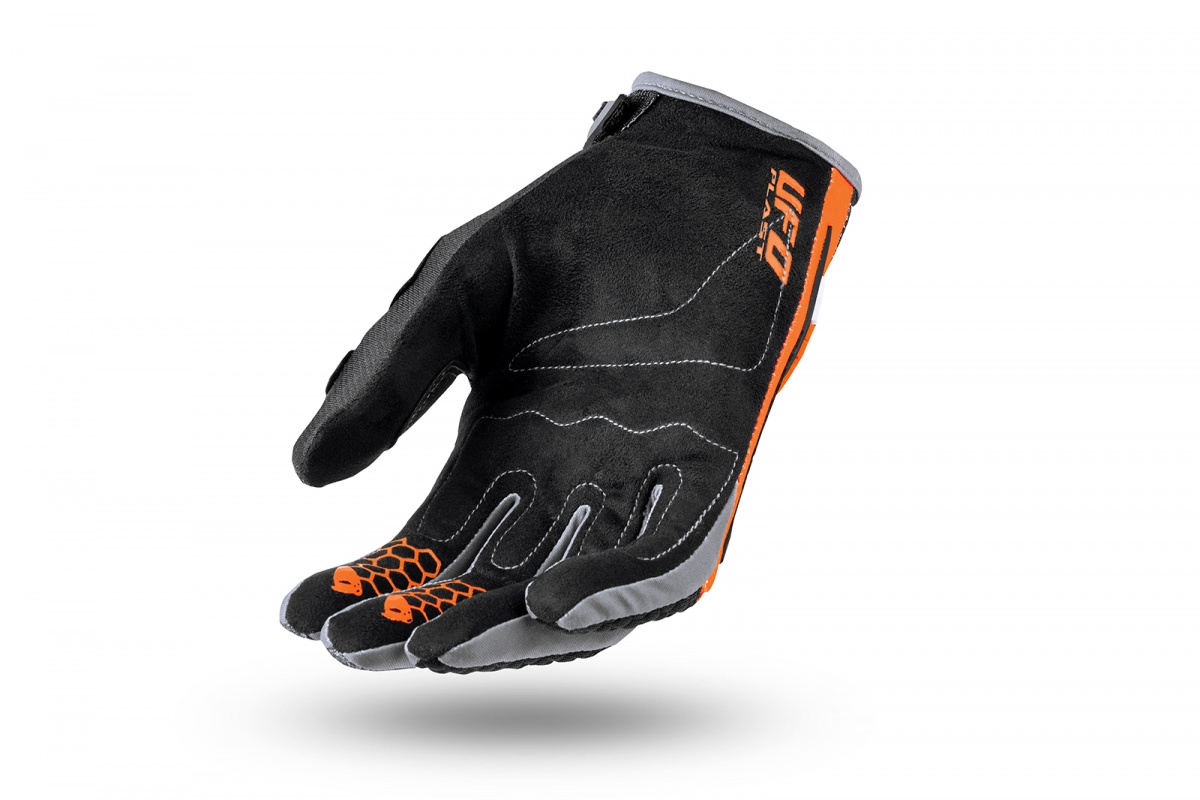 Motocross gloves Blaze black and orange - Gloves - GU04534-EF - UFO Plast