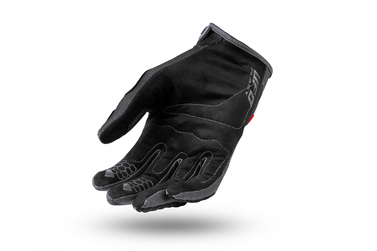 Motocross gloves Blaze black and gray - Gloves - GU04534-E - UFO Plast