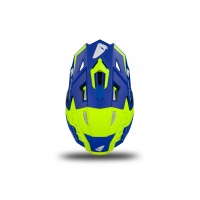 Casco motocross Echus blu e giallo fluo opaco - Home - HE169 - UFO Plast