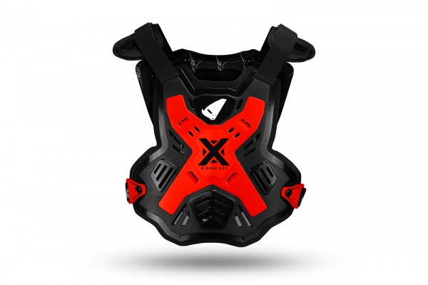 Pettorina Motocross X-Concept senza spalline rossa - NOVITA' - BP03001-KB - UFO Plast