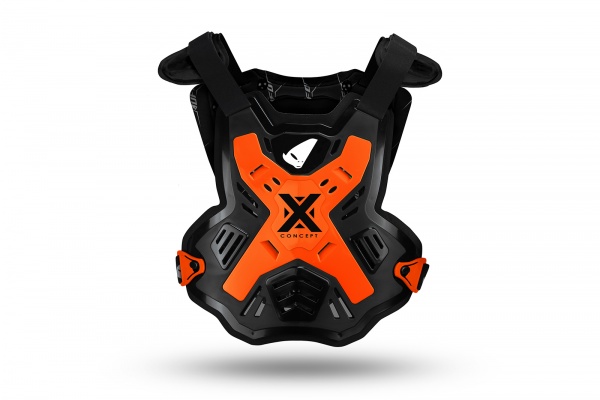 Pettorina Motocross X-Concept senza spalline arancione fluo - NOVITA' - BP03001-KFFLU - UFO Plast