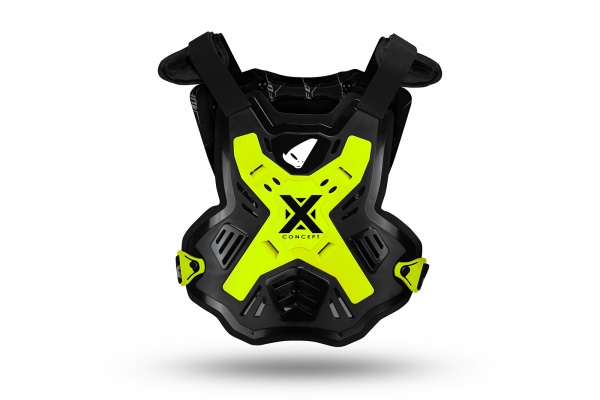 Pettorina Motocross X-Concept senza spalline giallo fluo - PROTEZIONI - BP03001-KFDLU - UFO Plast
