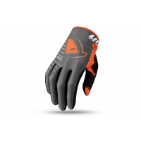 MOTOCROSS SKILL KIMURA GLOVES GREY AND NEON ORANGE - Gloves - GU04499-EF - UFO Plast