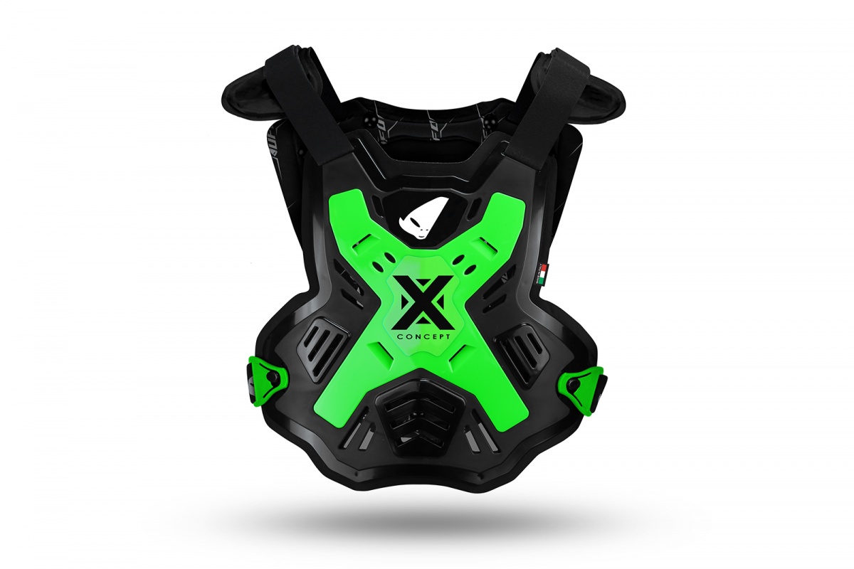 mountain bike X-Concept Chest Protector without shoulders neon 