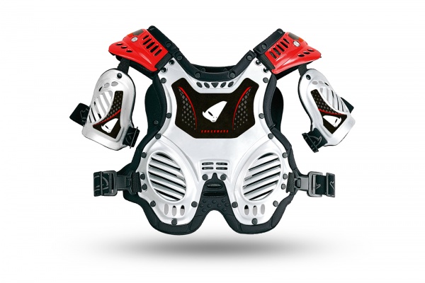 Pettorina Motocross Shockwave Chest Protector da bambino bianca - Pettorine - BP03051-W - UFO Plast