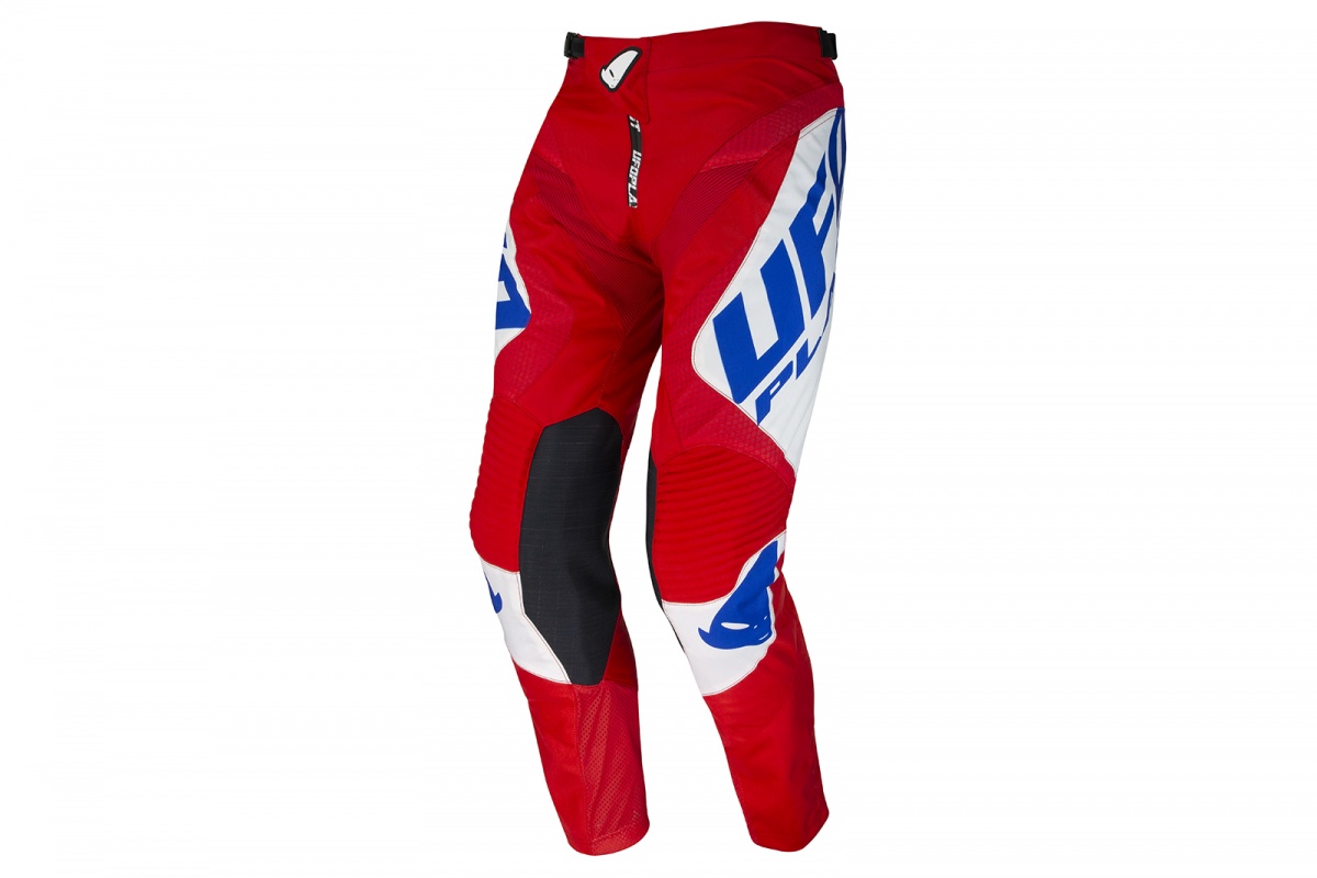 Pantaloni Motocross Genesis rosso e blu - Ufo Plast