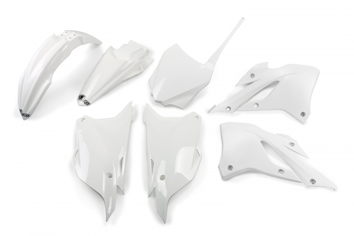 Kit Plastiche bianco per Kawasaki KX 85 (2022-25) - KX 112 (2022-25) - PLASTICHE REPLICA - KAKIT229-047 - Ufo Plast