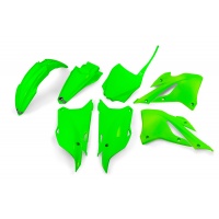 Kit Plastiche verde fluoro per Kawasaki KX 85 (2022-25) - KX 112 (2022-25) - PLASTICHE REPLICA - KAKIT229-AFLU - Ufo Plast