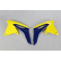 Convogliatori radiatore / OEM 08 - giallo-blu - Suzuki - PLASTICHE REPLICA - SU04917-102 - UFO Plast