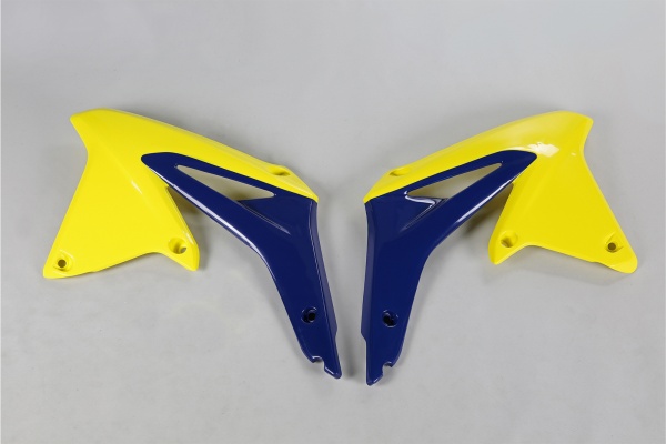 Convogliatori radiatore / OEM 08 - giallo-blu - Suzuki - PLASTICHE REPLICA - SU04917-102 - UFO Plast