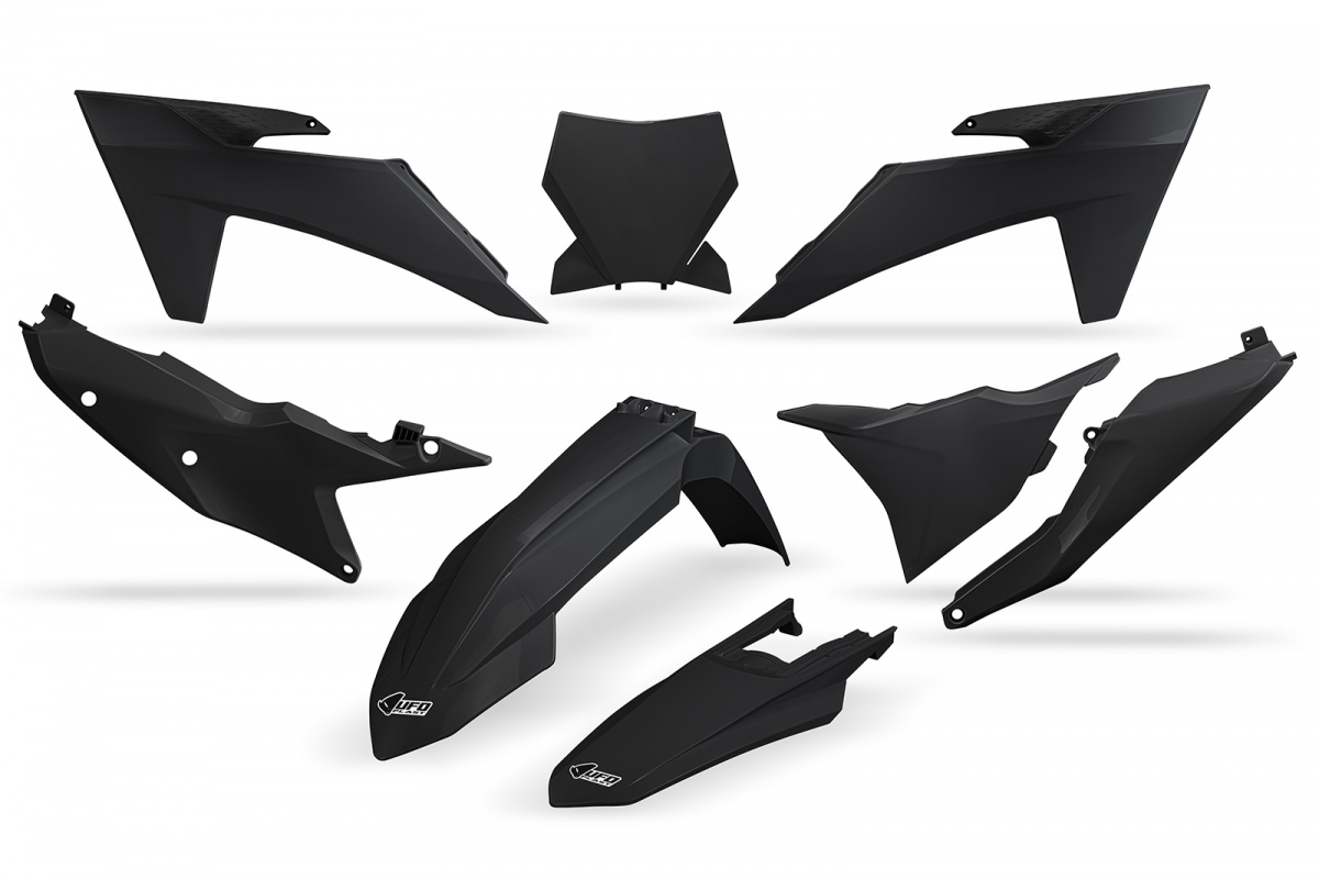 Kit Plastiche nero compatibile Ktm SX 250/XC 250 - SX 125/XC 125 - SX-F 350/XCF 350 - SX-F 450/XCF 450 - SX 300/XC 300 - SX-....