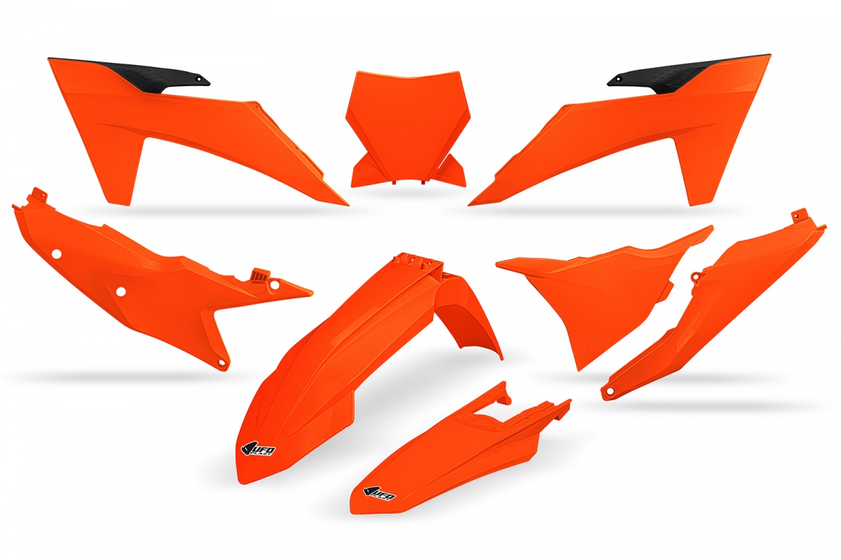 Kit Plastiche arancio fluoro compatibile Ktm SX 250/XC 250 - SX 125/XC 125 - SX-F 350/XCF 350 - SX-F 450/XCF 450 - SX 300/XC....