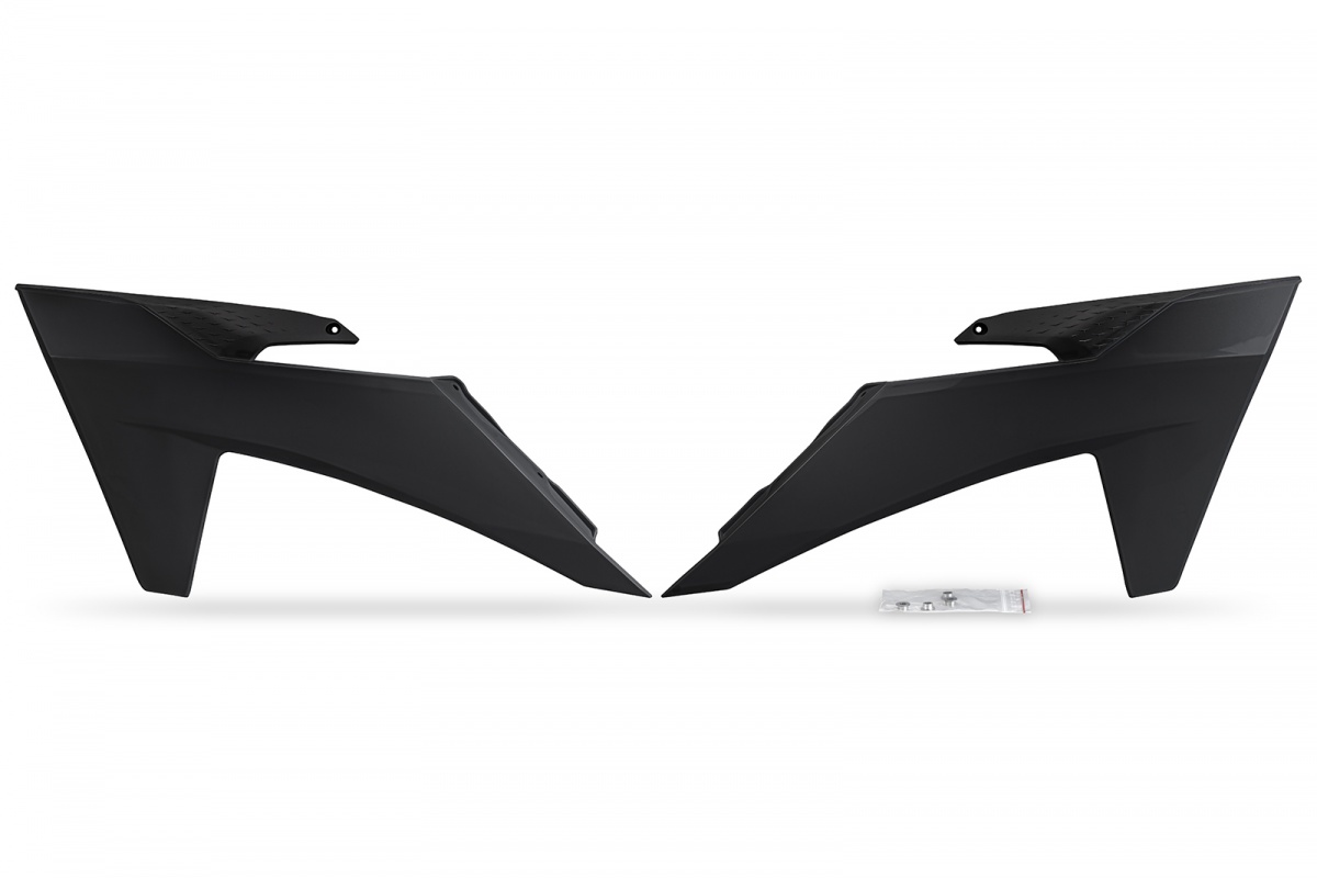 Convogliatori Radiatore nero compatibile Ktm SX 250/XC 250 - SX 125/XC 125 - EXC 150/XC W150 / XC W150TPI - EXC 250/XC W250 ....