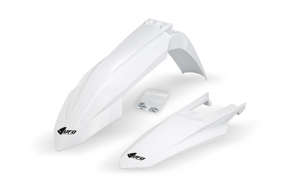 Kit Parafanghi bianco 20-25 compatibile Ktm SX 250/XC 250 - SX 125/XC 125 - SX 150 - SX-F 350/XCF 350 - SX-F 450/XCF 450 - S....
