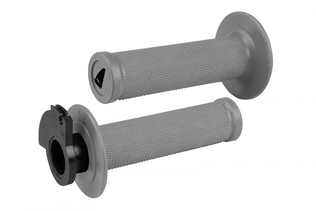 Manopole motocross Lock-on Grips grigio - Manopole - MA01828-E - Ufo Plast