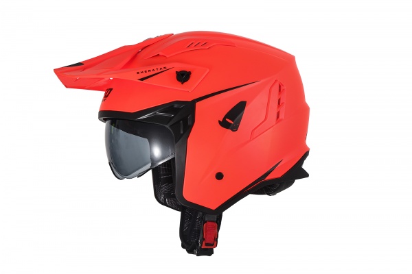 Sheratan cross jet helmet neon orange - Helmets - HE13002-FFLU - UFO Plast