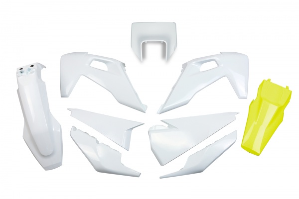 Plastic kit with headlight Husqvarna - OEM 23 - REPLICA PLASTICS - HUKIT623-999D - UFO Plast