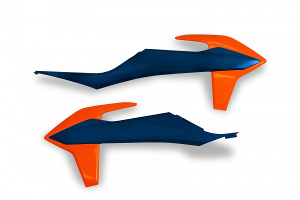 Radiator covers - blue-orange - Ktm - REPLICA PLASTICS - KT04092-999C - UFO Plast