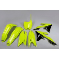 Kit Plastiche giallo fluoro per Suzuki RMZ 250 (2019-25) - RMZ 450 (2018-25) - PLASTICHE REPLICA - SUKIT418-DFLU - Ufo Plast