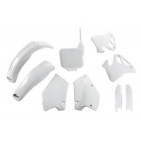 Full Plastic Kit white for Honda CR 125 (1995-97) - CR 250 (1995-96) - REPLICA PLASTICS - HOKIT095F-041 - Ufo Plast Full Plastic Kit white for Honda CR 125 (1995-97) - CR 250 (1995-96) - REPLICA PLASTICS - HOKIT095F-041 - Ufo Plast