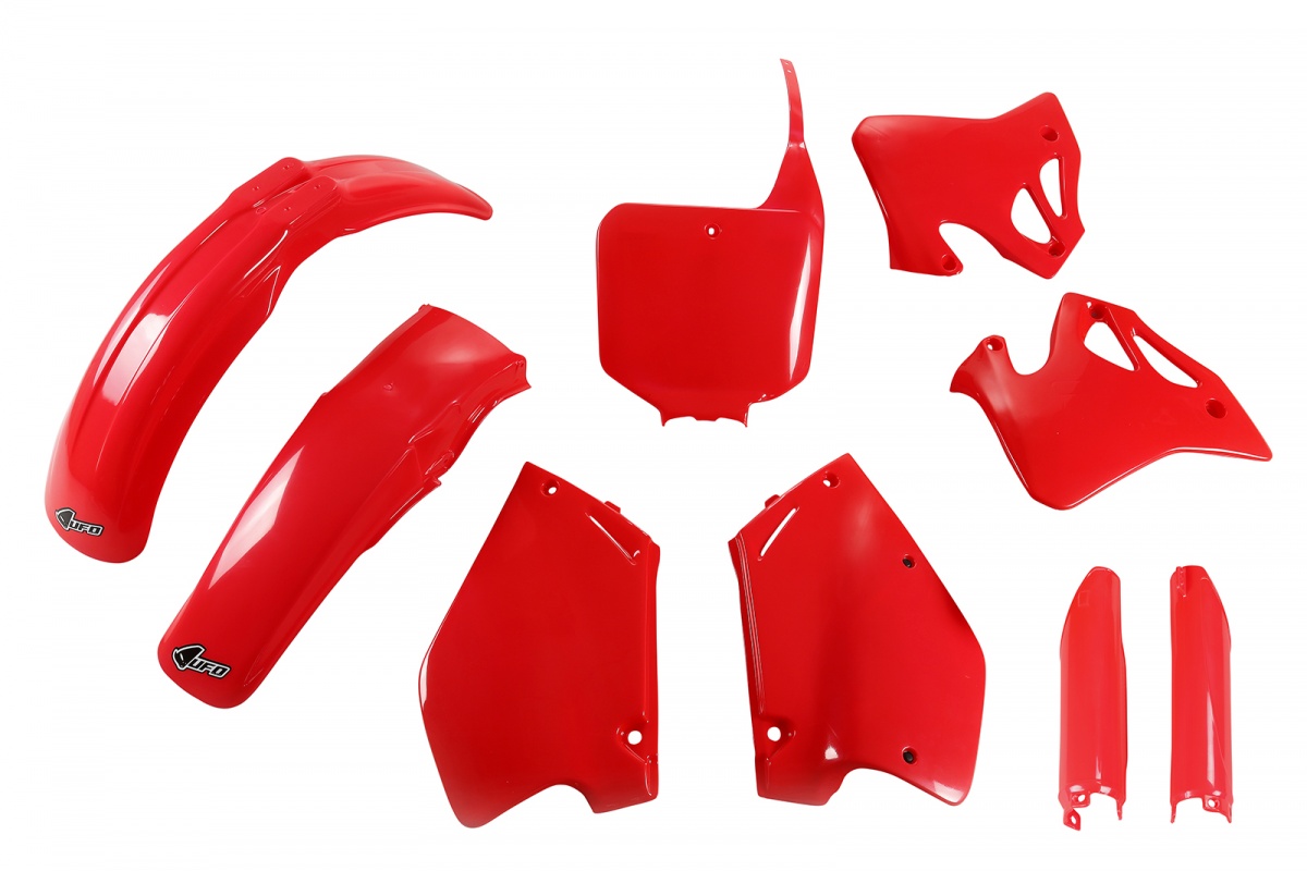 Full Kit Plastiche rosso per Honda CR 125 (1995-97) - CR 250 (1995-96) - PLASTICHE REPLICA - HOKIT095F-067 - Ufo Plast