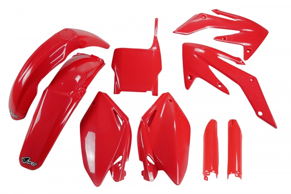 Full kit plastiche Honda - rosso - PLASTICHE REPLICA - HOKIT104F-070 - UFO Plast