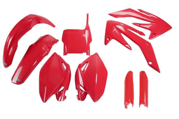 Full kit plastiche Honda - rosso - PLASTICHE REPLICA - HOKIT105F-070 - UFO Plast