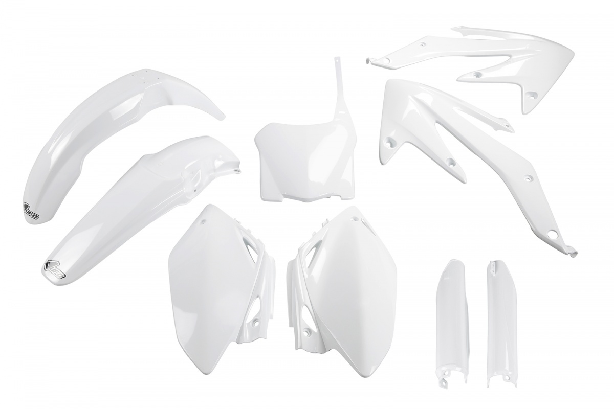 Full Plastic Kit white for Honda CRF 450R (2008) - REPLICA PLASTICS - HOKIT110BF-041 - Ufo Plast
