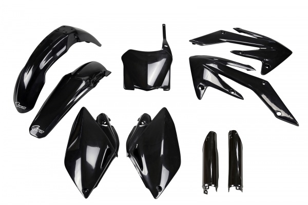 Full kit plastiche Honda - nero - PLASTICHE REPLICA - HOKIT112F-001 - UFO Plast
