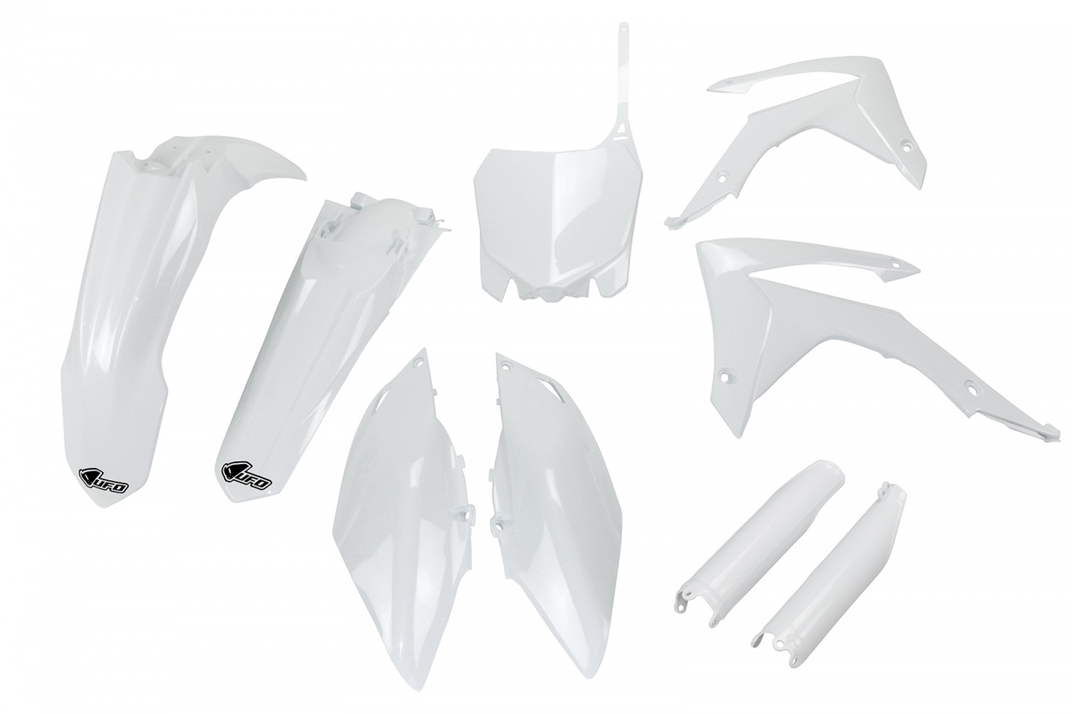 Full Kit Plastiche bianco per Honda CRF 250R (2014-17) - CRF 450R (2013-16) - PLASTICHE REPLICA - HOKIT116F-041 - Ufo Plast