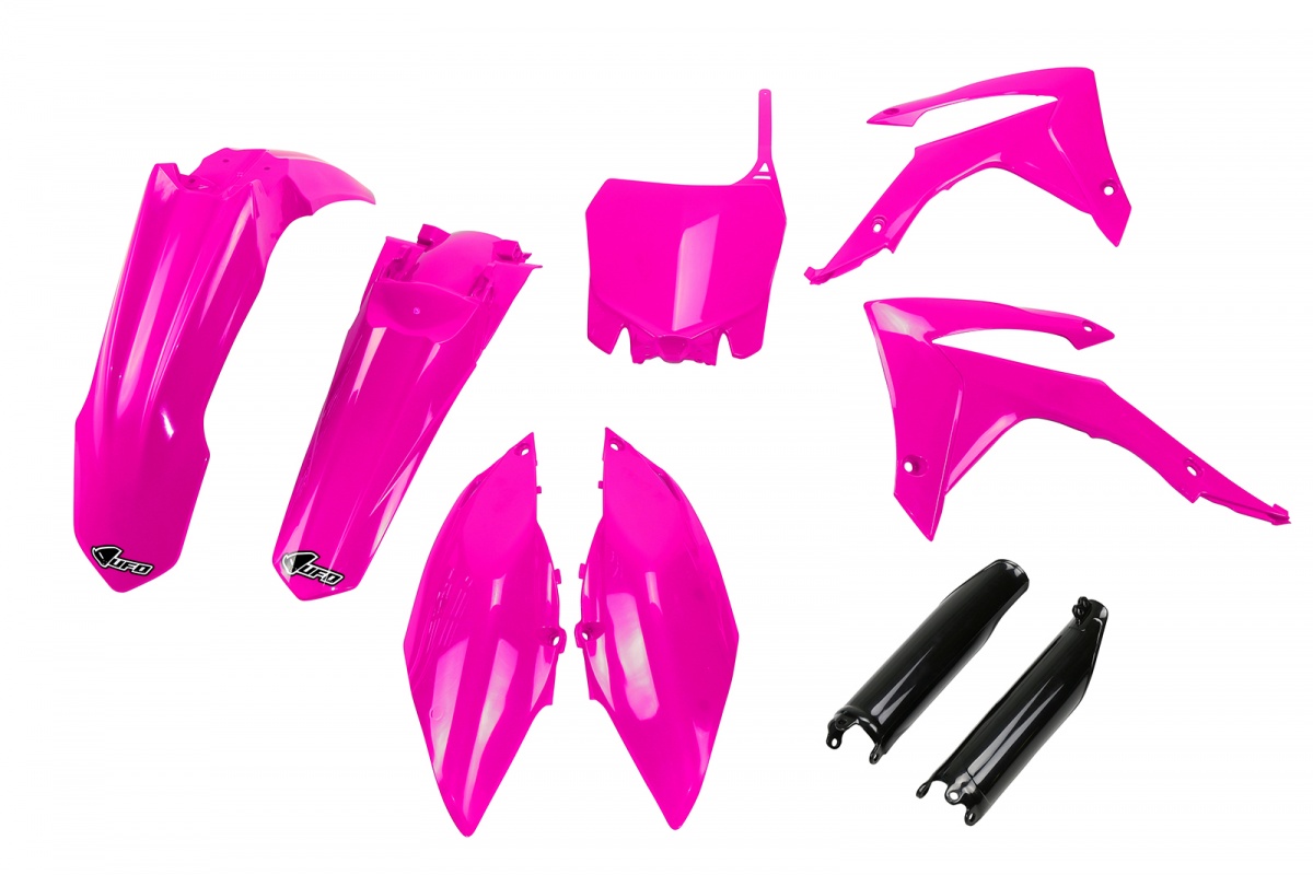 Full Kit Plastiche fuxia per Honda CRF 250R (2014-17) - CRF 450R (2013-16) - PLASTICHE REPLICA - HOKIT116F-P - Ufo Plast