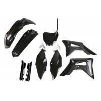 Full Kit Plastiche nero per Honda CRF 250R (2018-21) - CRF 450R (2017-20) - PLASTICHE REPLICA - HOKIT119F-001 - Ufo Plast