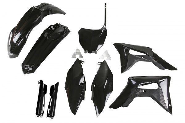 Full kit plastiche Honda - nero - PLASTICHE REPLICA - HOKIT119F-001 - UFO Plast