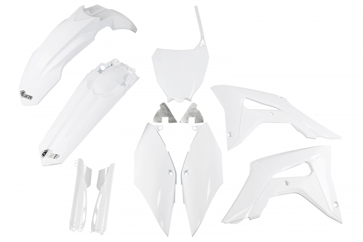 Full Kit Plastiche bianco per Honda CRF 250R (2018-21) - CRF 450R (2017-20) - PLASTICHE REPLICA - HOKIT119F-041 - Ufo Plast