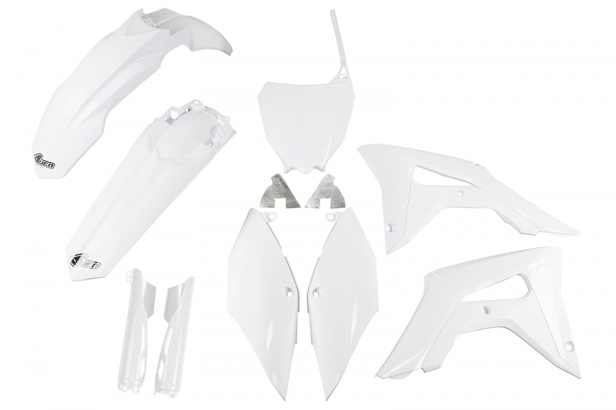 Full kit plastiche Honda - bianco - PLASTICHE REPLICA - HOKIT119F-041 - UFO Plast
