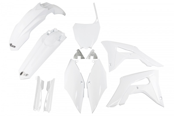 Full Kit Plastiche bianco per Honda CRF 250R (2018-21) - CRF 450R (2017-20) - PLASTICHE REPLICA - HOKIT119F-041 - Ufo Plast