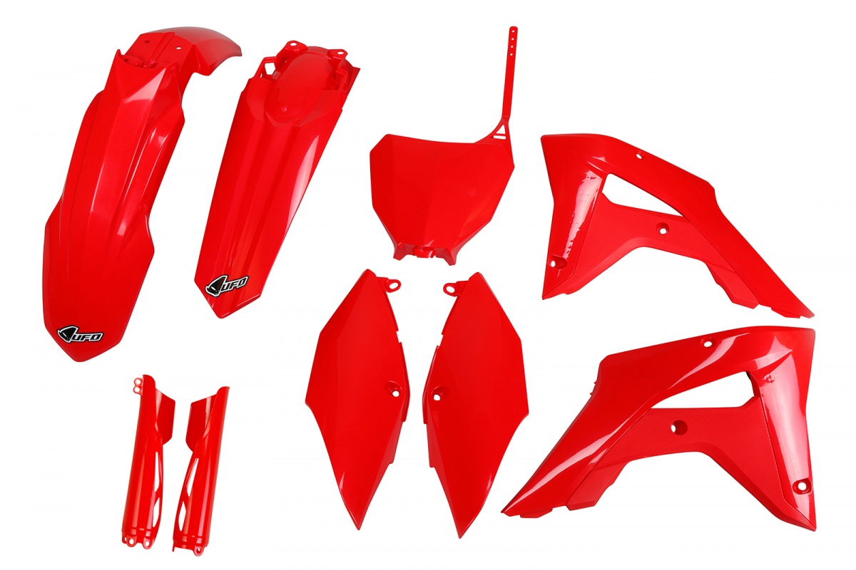 Full kit plastiche Honda - rosso - PLASTICHE REPLICA - HOKIT120F-070 - UFO Plast