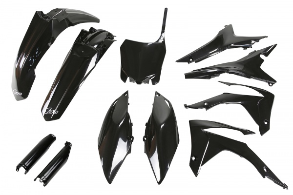 Full plastic kit Honda - black - with airbox cover EU - REPLICA PLASTICS - HOKIT121F-001 - UFO Plast