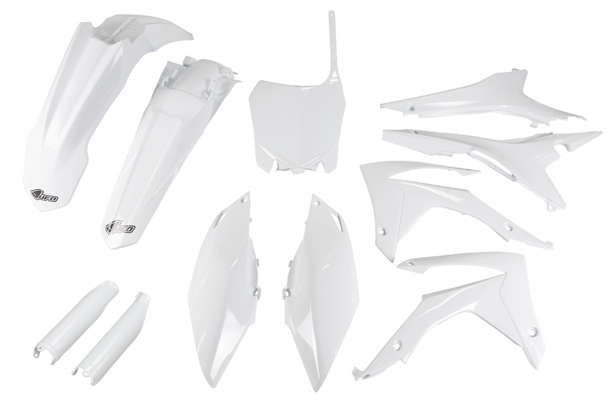 Full plastic kit Honda - white - with airbox cover EU - REPLICA PLASTICS - HOKIT121F-041 - UFO Plast